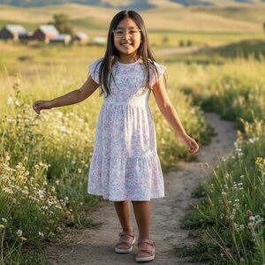 Steve Madden Pink Floral Kids Dress